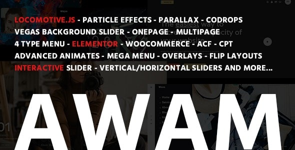 Awam (v1.0.9) 机构作品集WordPress主题