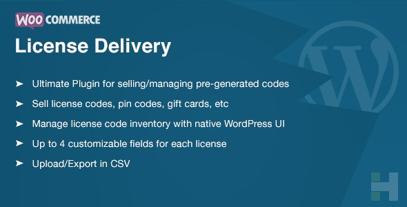 WooCommerce License Delivery & Management (v2.1.5) - WooCommerce许可证交付与管理插件