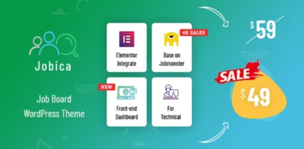 Jobica (v1.4.1) Elementor IT招聘网站WordPress主题