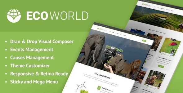 Eco World (v1.15) 自然与环保WordPress主题