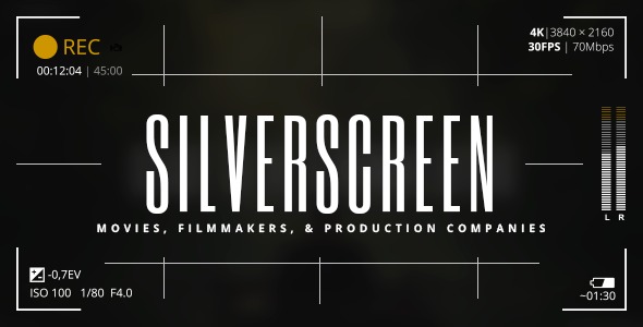 Silverscreen (v1.8) 电影、电影制作人和制作公司的WordPress主题