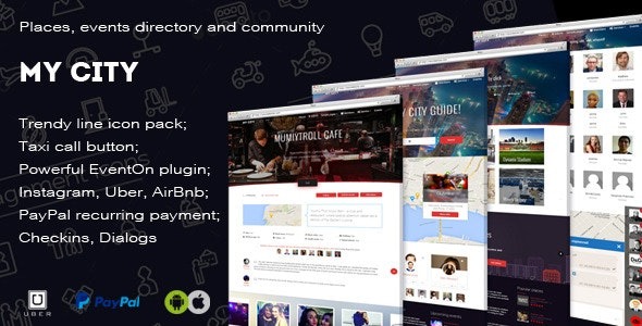 MyCity (v7.9.7) 地理定位目录和活动指南主题