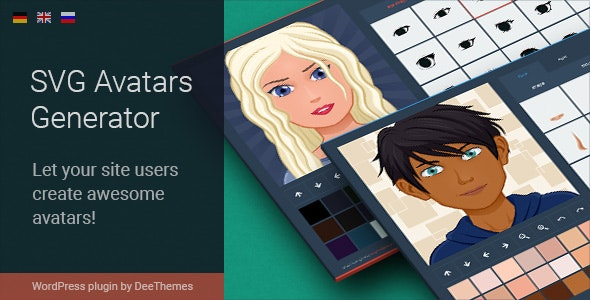 SVG Avatars Generator (v1.7.3) WordPress插件 - 轻松生成SVG头像