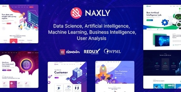 Naxly (v1.1) 数据科学与分析WordPress主题