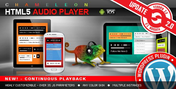 HTML5 Audio Player WordPress Plugin (v3.4) - 多功能HTML5音频播放器插件