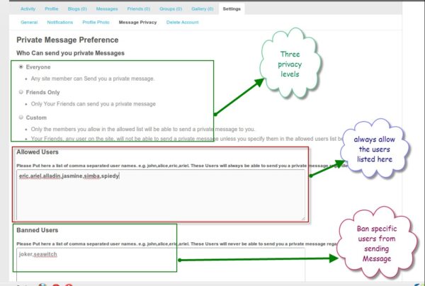 BuddyPress Message Privacy v.1.2.9 - 保护您的私密消息隐私的WordPress插件