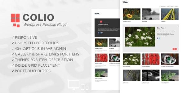 Colio (v2.3.4) 响应式作品集WordPress插件