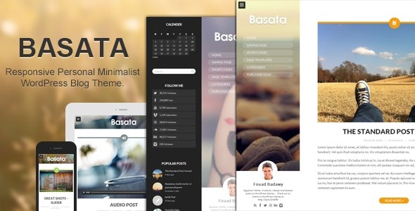 Basata (v1.3.3) Retina响应式WordPress博客主题