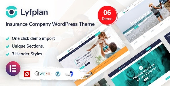 Lyfplan (v1.0.6) 保险WordPress主题 - 专业保险行业网站解决方案