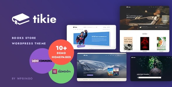Tikie (v1.0.4) 书店 WooCommerce WordPress主题 - 专为在线书店设计