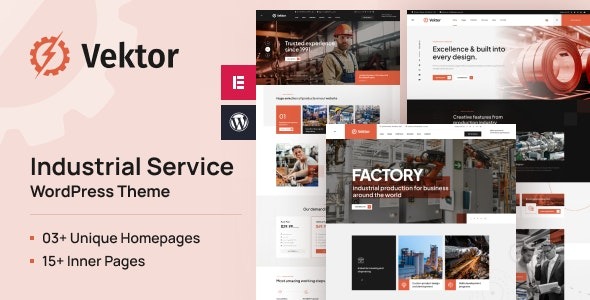 Vektor v1.0.0 Industrial Service WordPress Theme - 工业服务企业WordPress主题