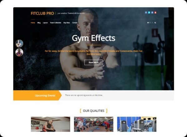 FitClub Pro v2.2.2 健身俱乐部WordPress主题
