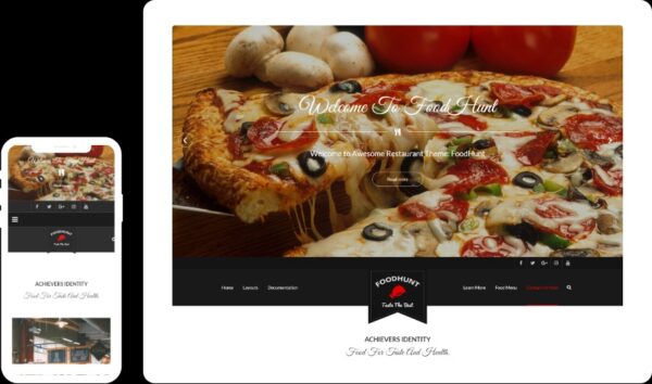 FoodHunt v2.3.2 餐厅WordPress主题 - 美食餐厅网站设计模板