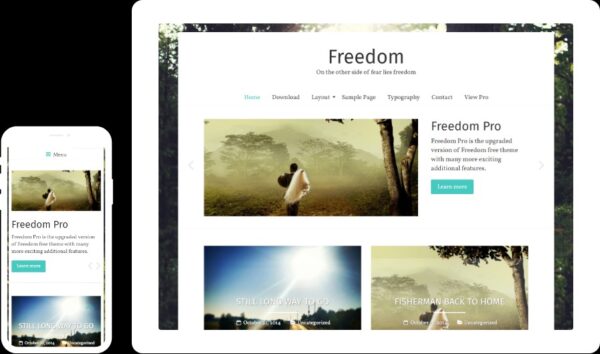 Freedom Pro v2.2.1 摄影WordPress主题 - 专业摄影网站设计