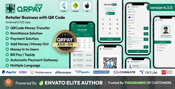 QRPay Agent v4.7.0 零售商业务与二维码安卓和iOS应用
