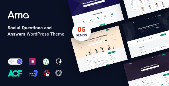 AMA (v1.4.1) WordPress bbPress论坛主题 - 社交问答功能