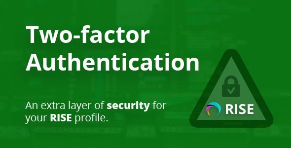 Two-factor Authentication for RISE CRM v1.1.1 - RISE CRM双重认证插件