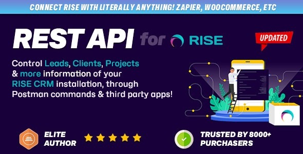 REST API plugin for RISE CRM v1.2.0 连接RISE与第三方应用程序的插件