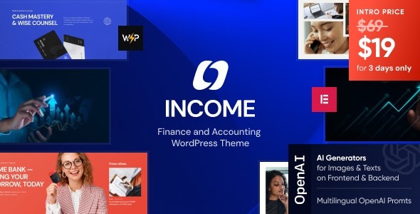 Income v1.0 Finance & Consulting Business WordPress Theme - 金融咨询企业WordPress主题