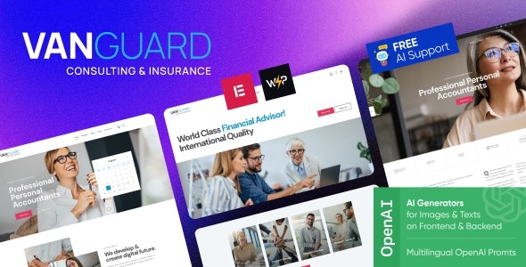 Vanguard v1.0 Consulting & Insurance WordPress Theme - 咨询与保险行业WordPress主题