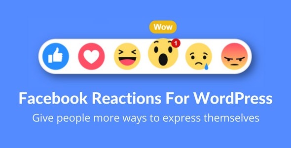 Reactify (2.7) Facebook Reactions For WordPress - 为WordPress添加Facebook表情反应功能