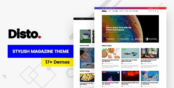Disto (v1.8) WordPress博客杂志主题 - 专业新闻与文章发布平台