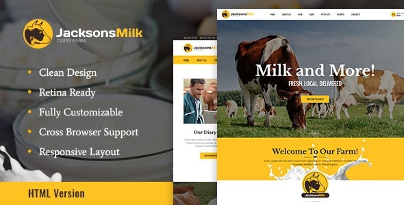 Dairy Farm (v1.1.1) 生态产品WordPress主题