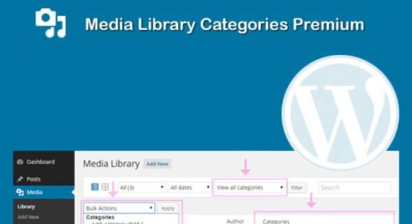 Media Library Categories Premium v2.4.2 - WordPress媒体库分类管理插件