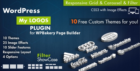 Logos Showcase for WPBakery Page Builder WordPress v2.8 - WPBakery页面构建器的标志展示插件