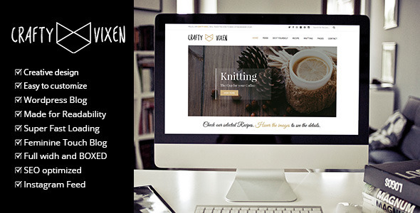 Vixen (v1.4) 响应式DIY手工WordPress博客主题