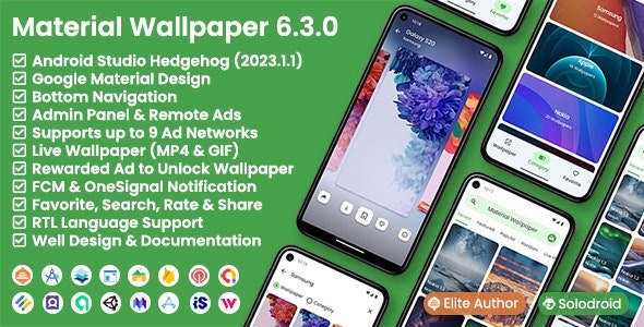 Android Material Wallpaper v.6.4.0 - 安卓材质壁纸主题