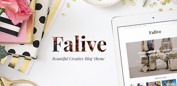 Falive (v1.1.2) 美丽创意与时尚博客主题