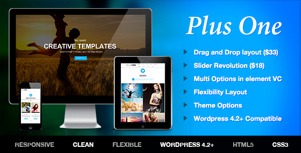 Plus (v1.8.1) 单页营销作品集WordPress主题