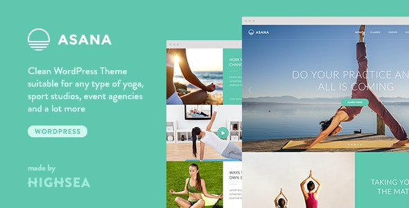 Asana (v2.1) Yoga WordPress Theme - 瑜伽与运动专业WordPress主题