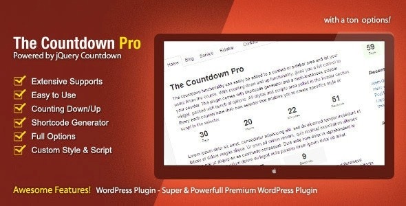 The Countdown Pro v2.1.1 - 专业倒计时WordPress插件