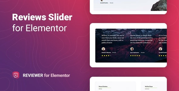 Reviewer (v1.0.5) 适用于Elementor的评论滑块