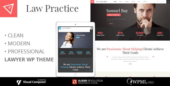 LAWPRACTICE (v3.5) 律师响应式WordPress主题 - 专业法律网站设计