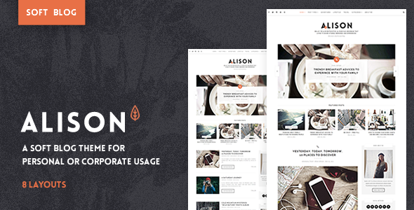 Anne Alison (v1.2.0) 柔和个人博客主题 - 优雅简约的WordPress博客模板