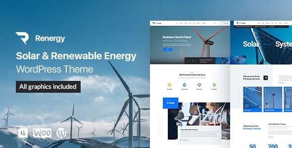 Renergy (v1.1.1) 太阳能与可再生能源WordPress主题