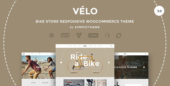 Velo (v3.6.8) Bike Store Responsive Business Theme - 自行车商店响应式商业主题