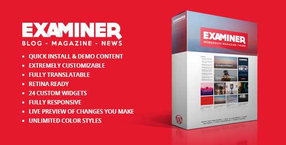 Examiner Magazine Theme (v1.5.3) - 杂志风格WordPress主题
