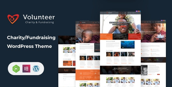 Volunteer (v2.0) 慈善募捐WordPress主题 - 非营利组织网站设计