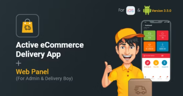 Active eCommerce Delivery Boy Flutter App v4.0 - 电子商务配送员Flutter应用
