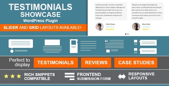 Testimonials Showcase v1.9.16 - WordPress客户评价展示插件