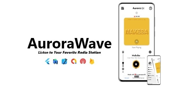 AuroraWave v1.0.0 – 单站电台应用 | 集成ADMOB, ONESIGNAL, FIREBASE