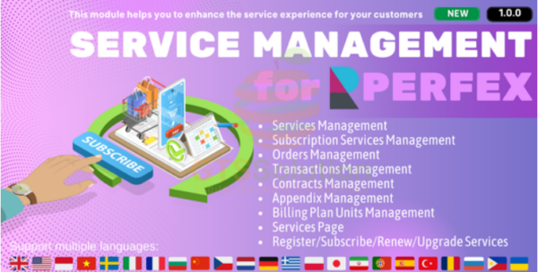 Service Management module for Perfex CRM v1.0.0 - Perfex CRM服务管理模块
