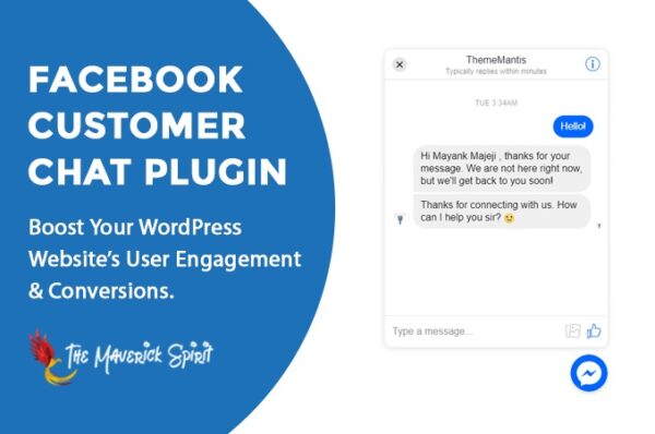 Facebook Customer Chat for WordPress v2.2.5 - WordPress网站Facebook客户聊天插件