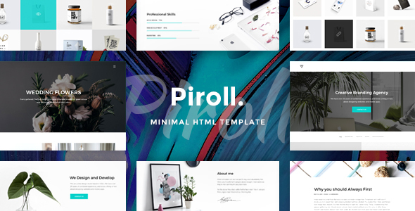 Piroll (v1.2.2) 作品集WordPress主题 - 创意设计与响应式布局