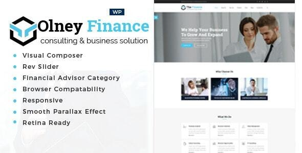 Olney Finance (v2.6) 商业咨询WordPress主题 - 专业财务与企业咨询解决方案