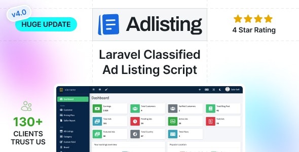 Adlisting v4.18.0 购买销售分类广告市场 Laravel 脚本